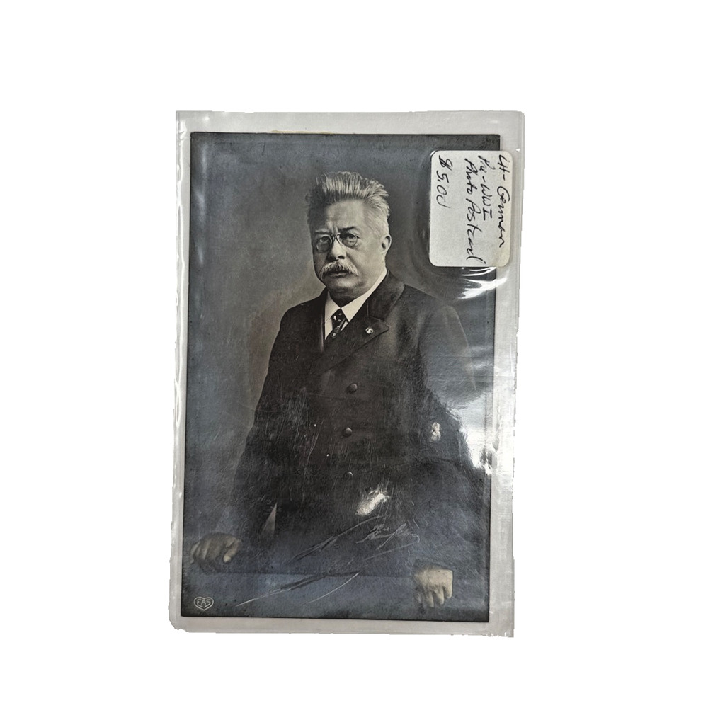 Pre-WWI German Real Photo Portrait Postcard RPPC Signed Inscribed